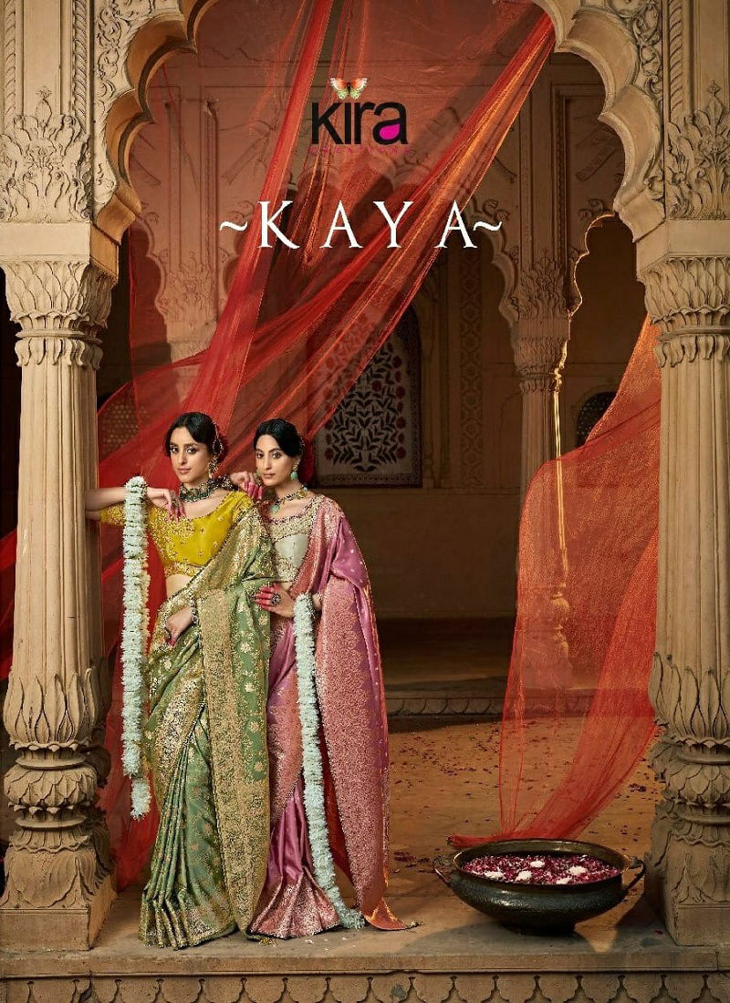 Kaya By Kira Sattin Wedding Wear Saree Wholesale Clothing Distributors In India Catalog